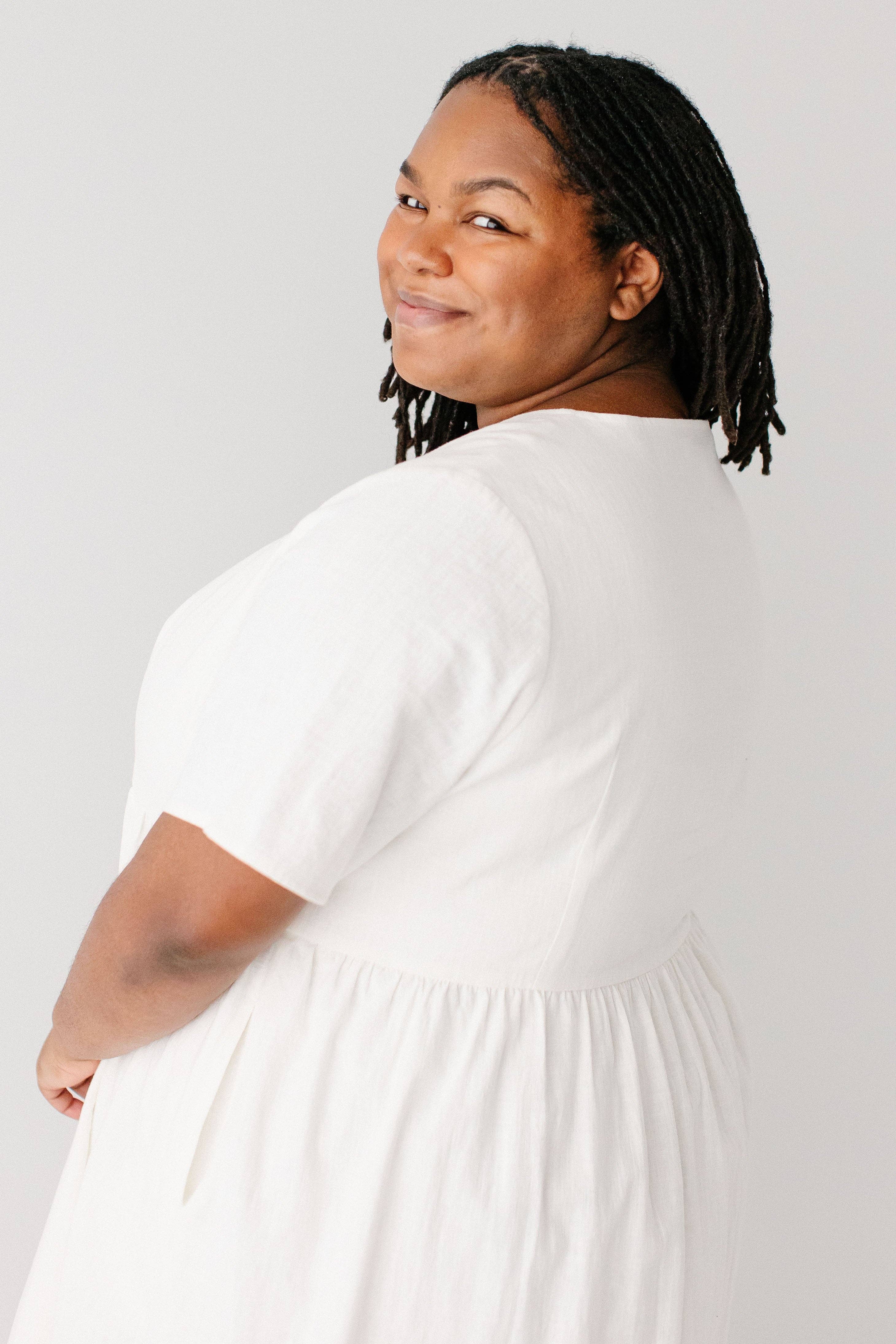 The Main Street Exchange - Wholesale Dress - Women's - 'Adeline' Button Down A-Line Midi Dress17