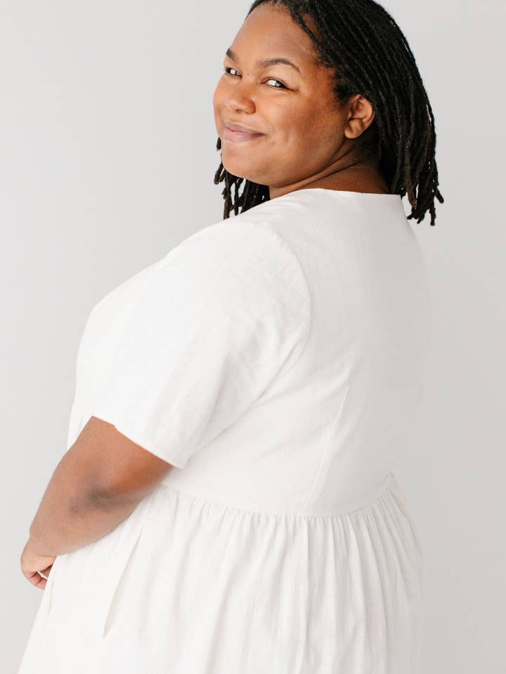 The Main Street Exchange - Wholesale Dress - Women's - 'Adeline' Button Down A-Line Midi Dress17