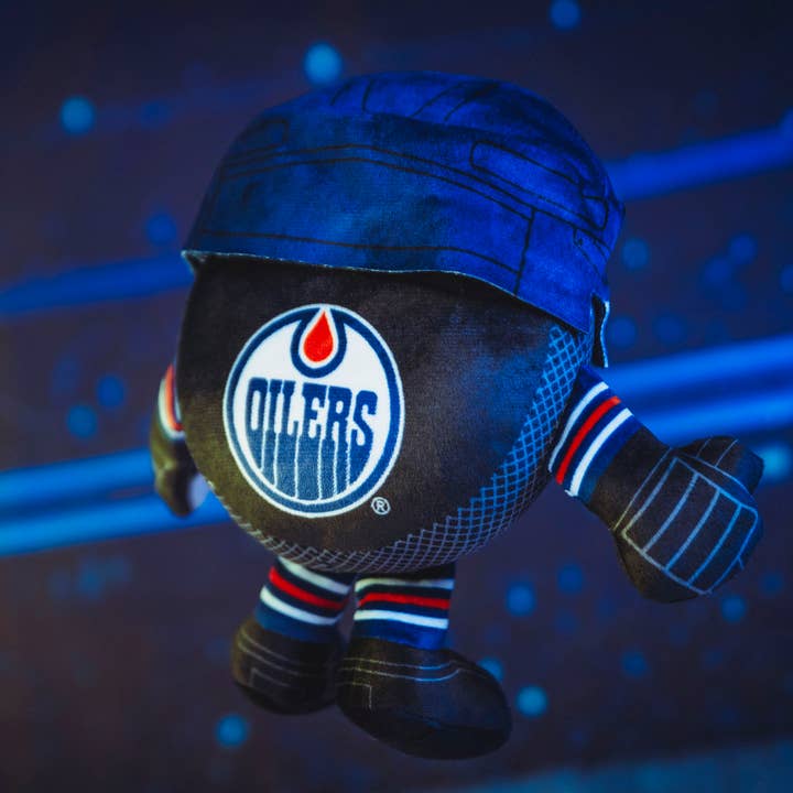 Uncanny Brands - Wholesale Stuffed/Plush Toy - Kids & Baby - Bleacher Creatures Edmonton Oilers 8" Hockey Puck Plush