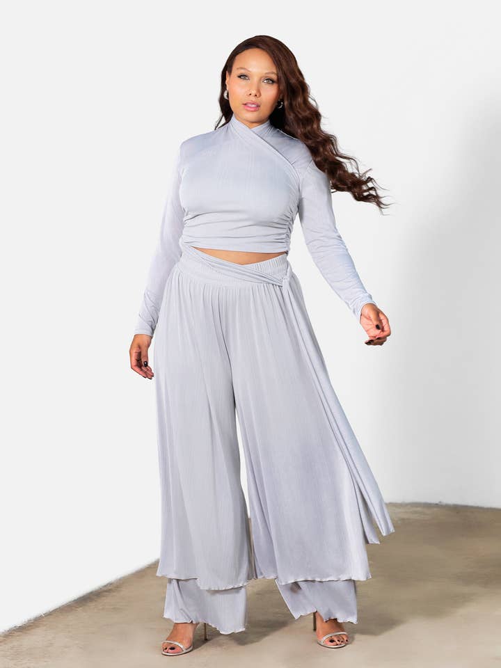 Pantalon large à double épaisseur Claire pour la vente par REBDOLLS