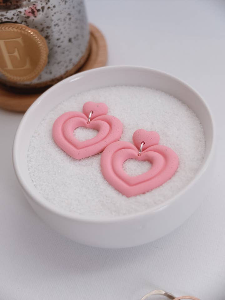 Pendientes colgantes en forma de corazón para venta al por mayor de Muni Muni