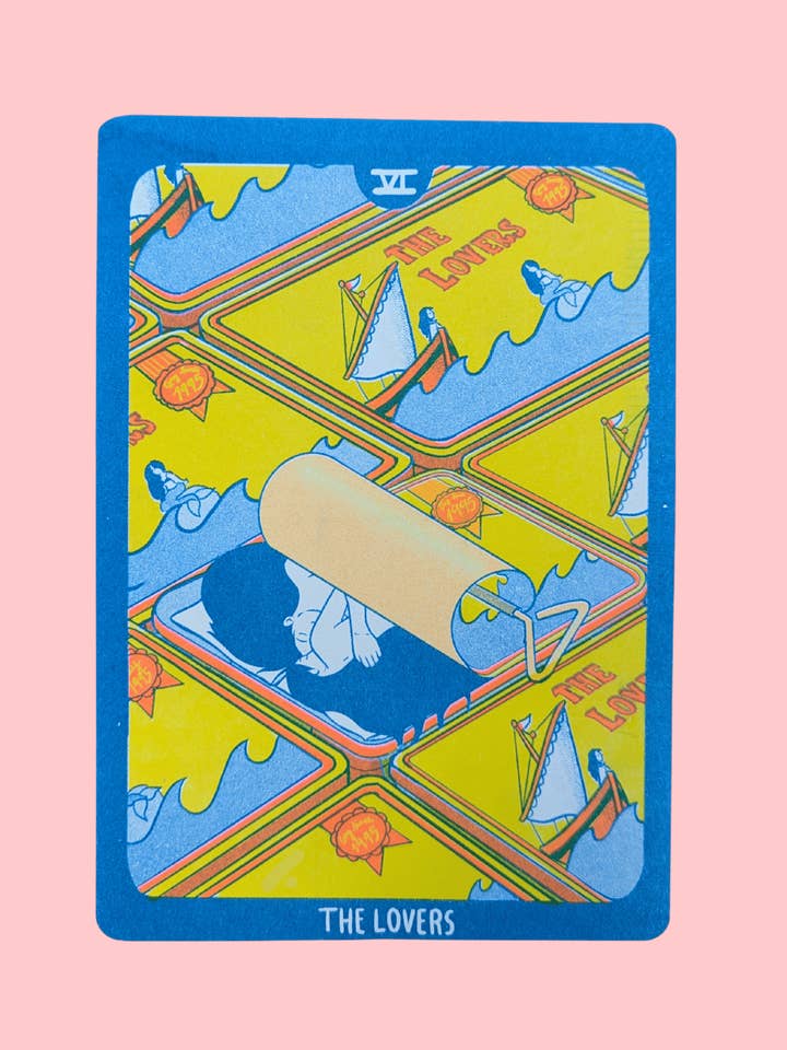 The Lovers Postcard Print | 5"x7" for wholesale by Christina Hu