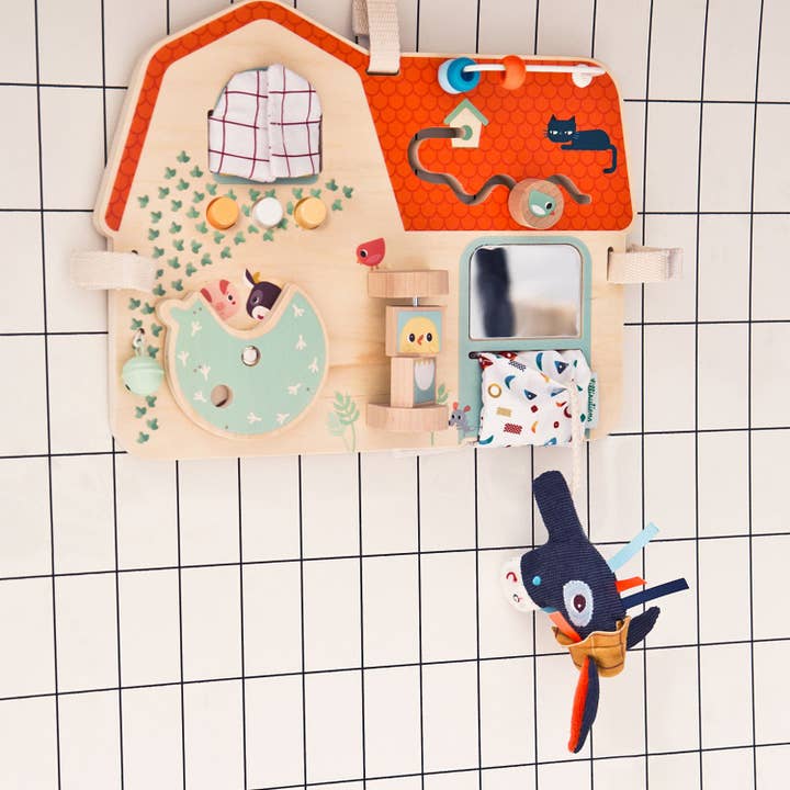 Janod - Wholesale Wood Toy - Kids - L83179 (Farm Activities Panel)