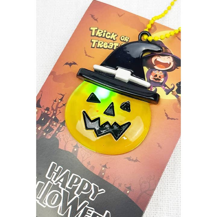 MIX COLOR Halloween Party Favors Halloween Light Up Necklace for wholesale on Faire
