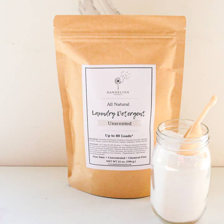 Dandelion Naturals - Wholesale Laundry Detergent Powder/Pods - Unscented Laundry Soap | Laundry Detergent Powder