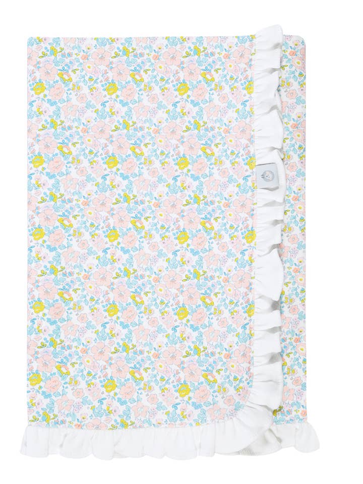 Liberty Pima Baby Blanket for wholesale by Little Blue Swallow