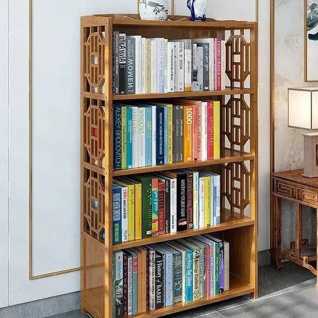everythingbamboo - Wholesale Bookcase - Bamboo Antique Style Cabinet Book Shelf Storage Choice Fantastic