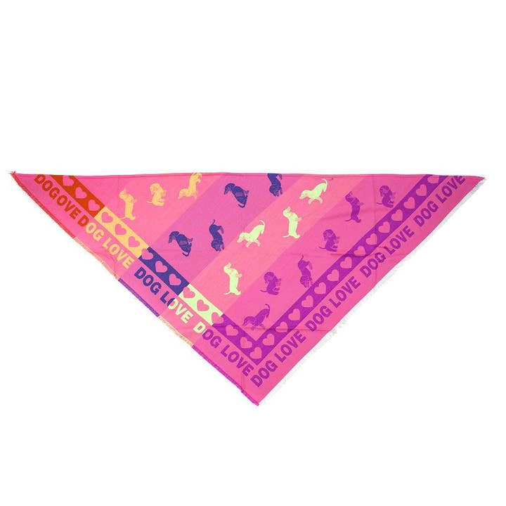 Fox by Ren GmbH - Wholesale Scarf - Women's - Triangle Scarves - Dog Love3