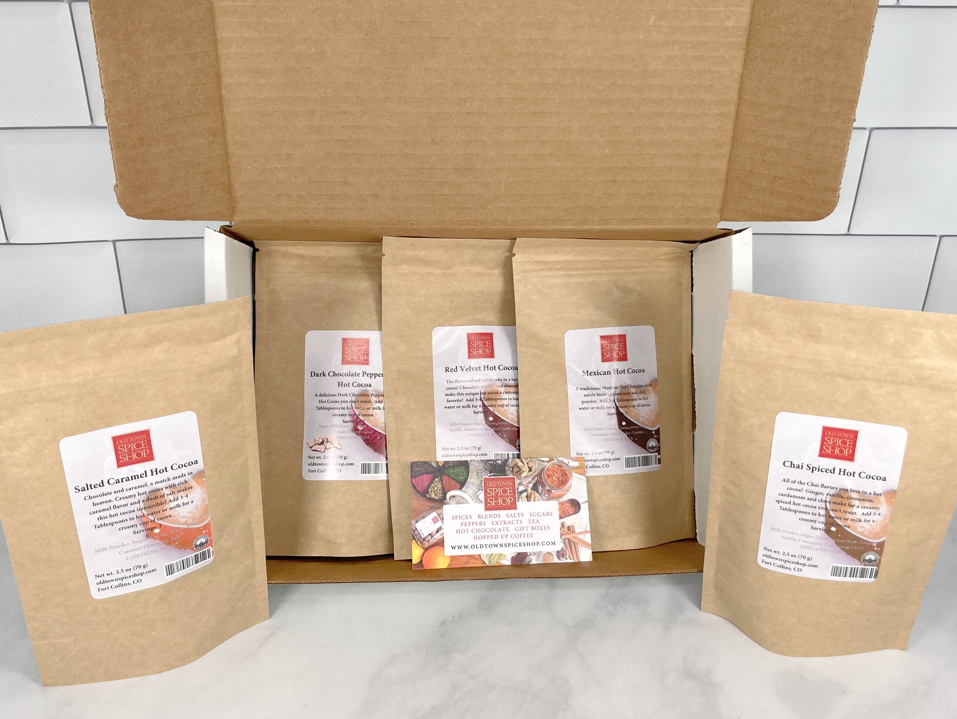 Old Town Spice Shop - Wholesale Hot Cocoa Mix/Kit - Gourmet Hot Cocoa Sampler Gift Box, Hot Chocolate Set1