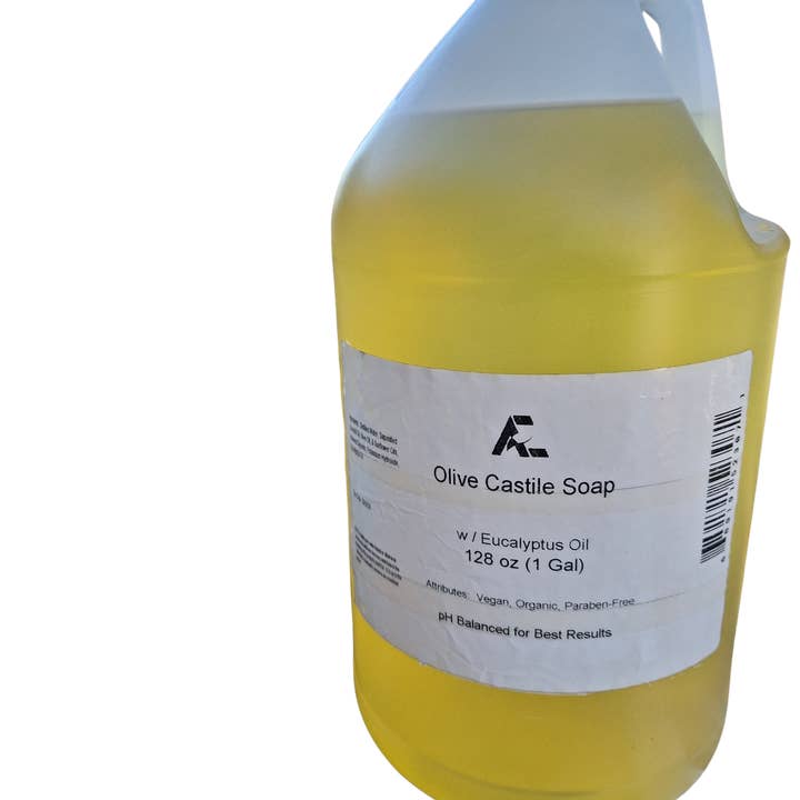 Alchemist Express – Großhandel Flüssigwaschmittel – Bio-Eukalyptus-Kastilienseife, Größe 1 Gallone (128 oz)