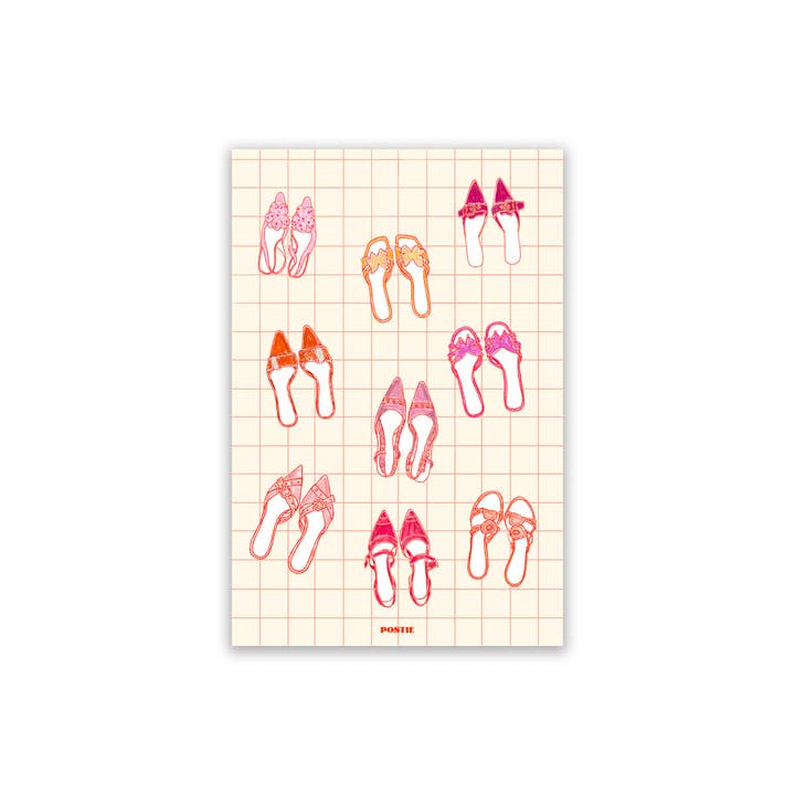 High-Heel-Aufkleberbogen für den Großhandel von POSTIE