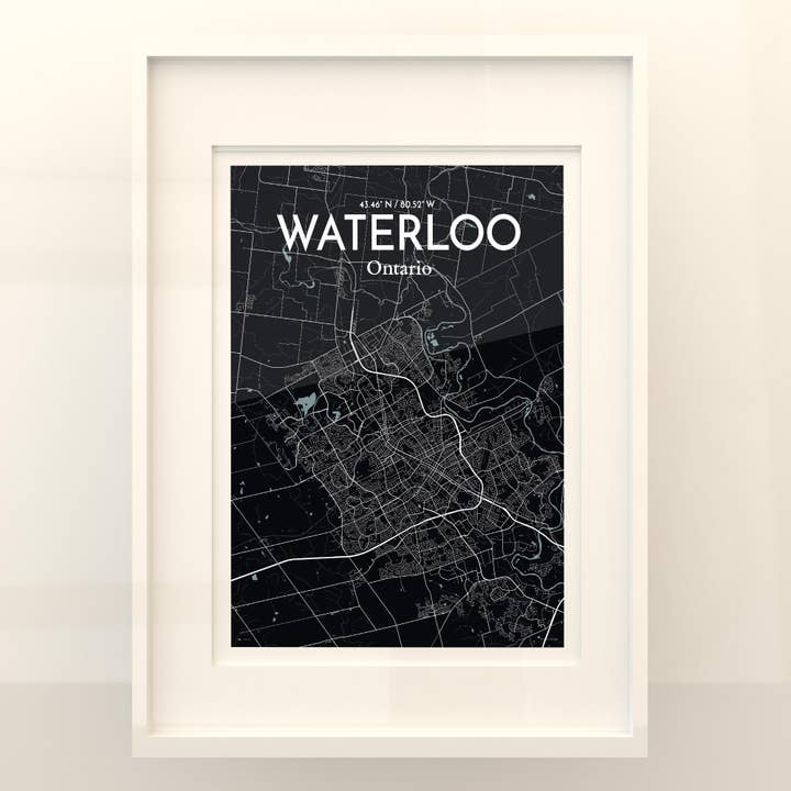 OurPoster.com - Wholesale Poster - Waterloo City Map Poster241