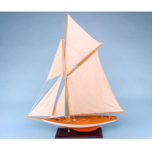 Varnished Yacht with Bowsprit, 80x94cm for wholesale by Nauticalia