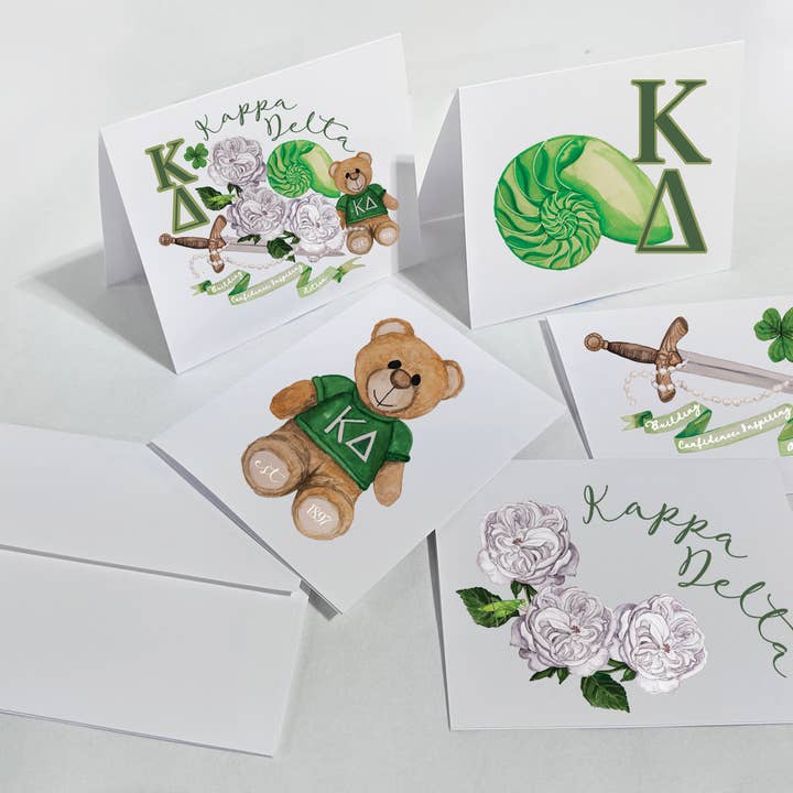 Kappa Delta Notecard Gavesæt for engroshandel hos Moss & Marsh