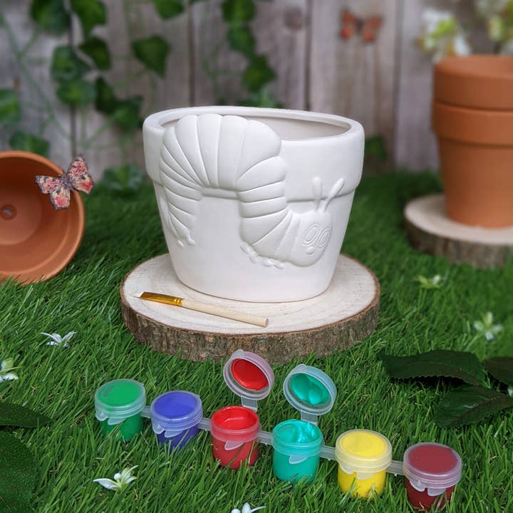 Robert Frederick Ltd – wholesale DIY craft kit – Child – Paint Your Own Plant Pot - Hungry Caterpillar, Plant Pot Kit1