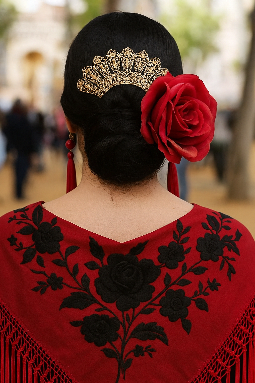 Wild & Free – wholesale Hårnålar – Vacker sevillansk flamencostil kam2