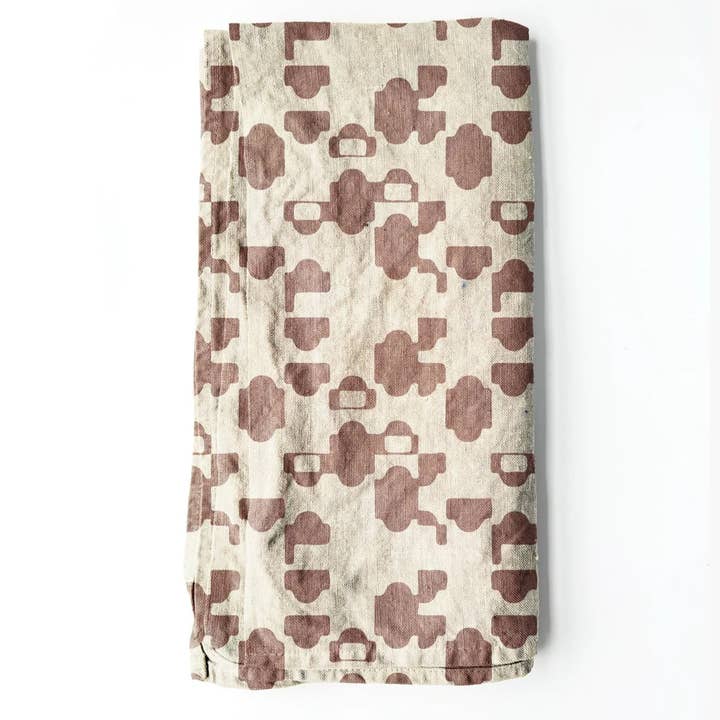 100% Linen Tea Towel - Raisin for wholesale by S W E V E N