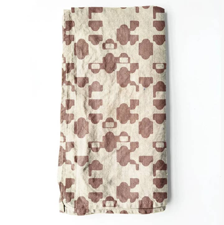 100% Linen Tea Towel - Raisin for wholesale on Faire