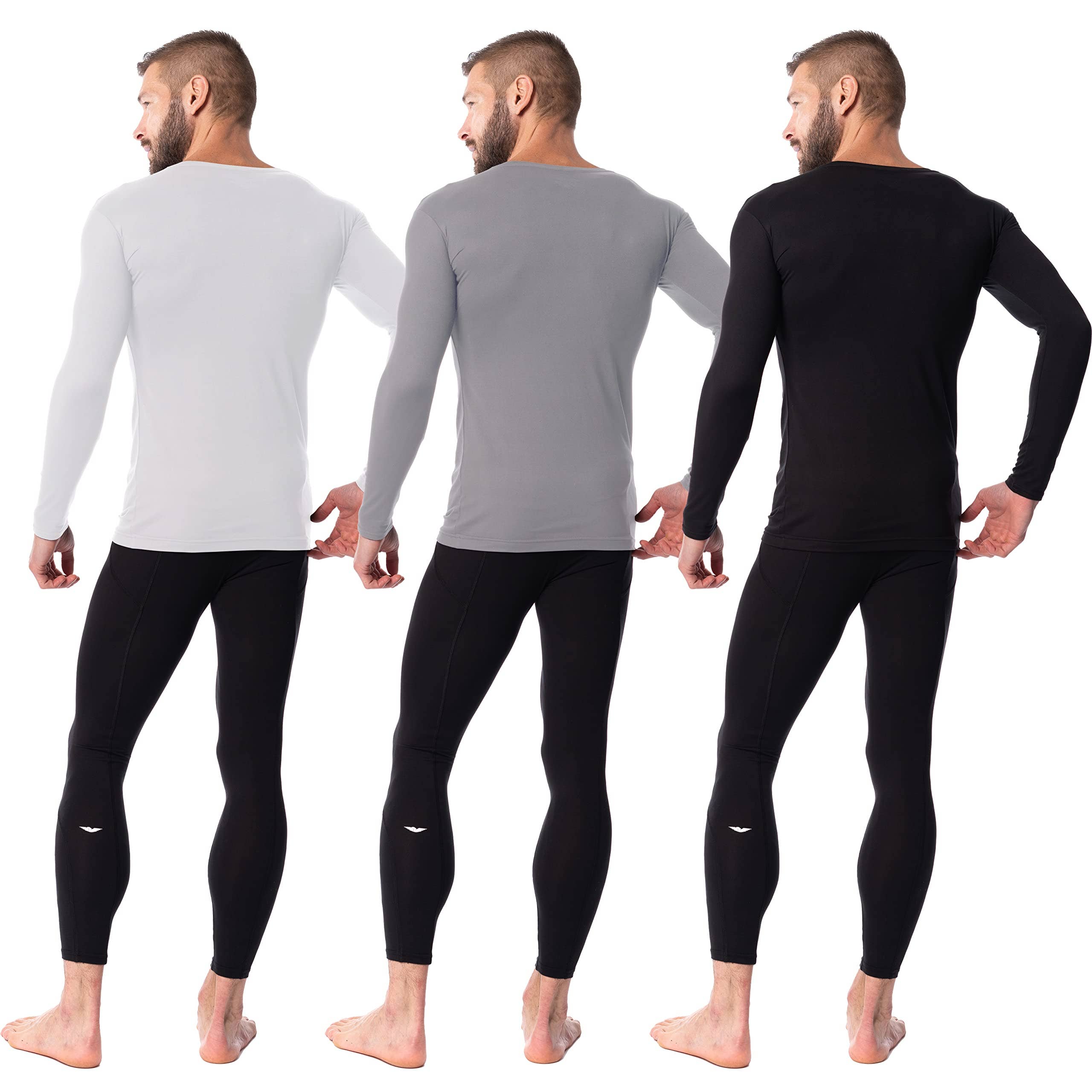 I-Wear Brands - Wholesale Athletic Top - Men's - 3 Pack Men's Lightweight Long Sleeve Base Layer Shirt11