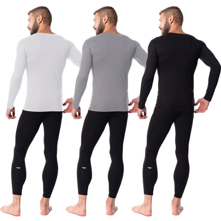 I-Wear Brands - Wholesale Athletic Top - Men's - 3 Pack Men's Lightweight Long Sleeve Base Layer Shirt11