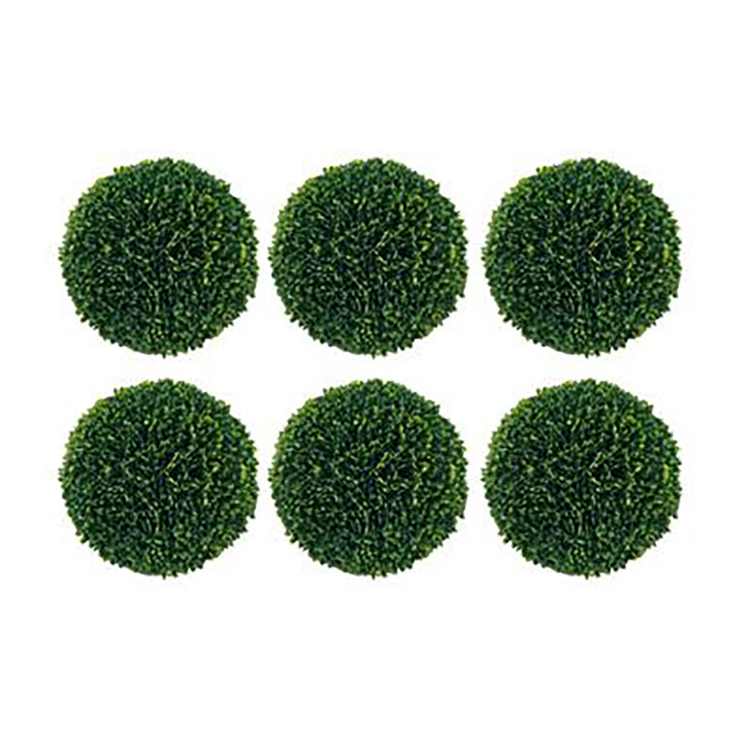 A&B Home Group Inc. - Vente Plantes artificielles - S/6 D4" Boule de Buis Artificiel Remplisseur de Bol, Vert0