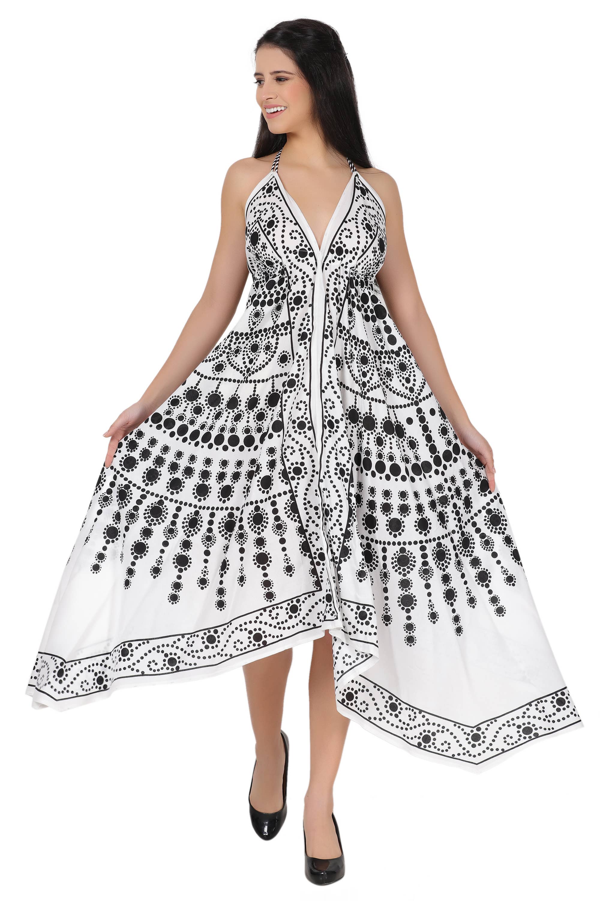 Assorted Halter Top Scarf Dress 1953 for wholesale on Faire14