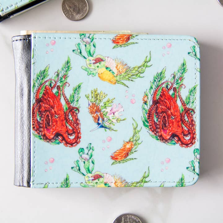 Rockabilly Octopus Wallet for wholesale by The Slug And Kraken