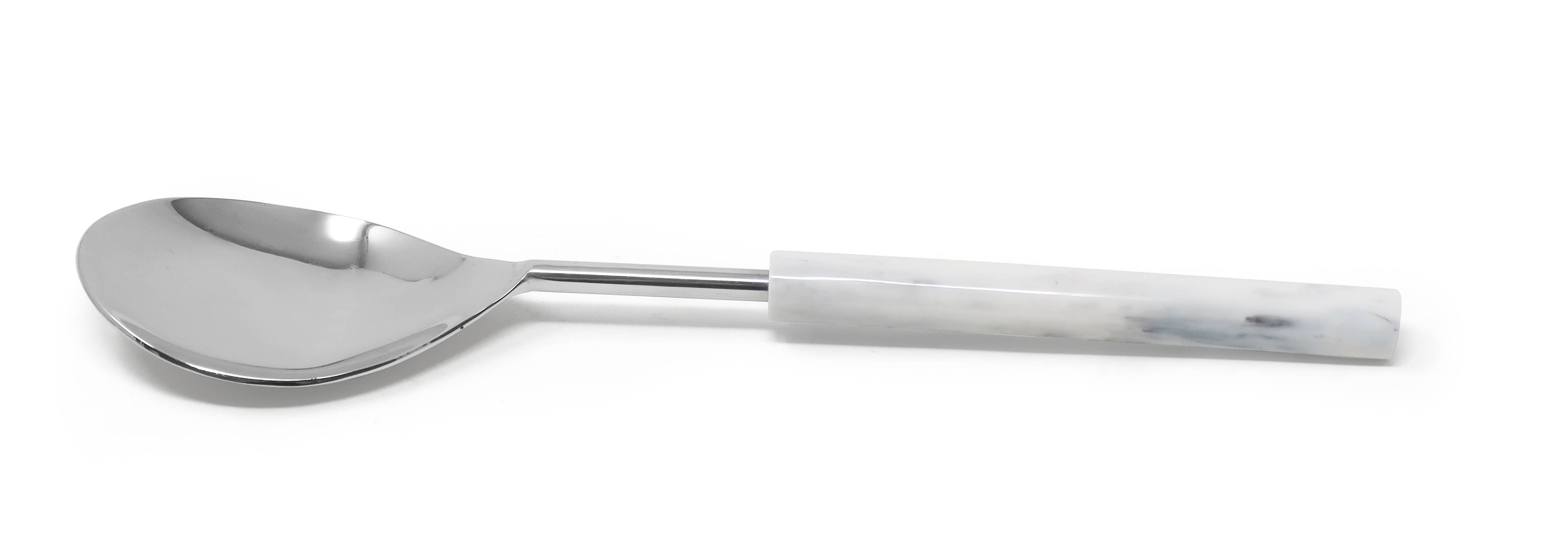 VIVIENCE – wholesale Serving utensil – Cake/Salad Server Set with Marble Handle5