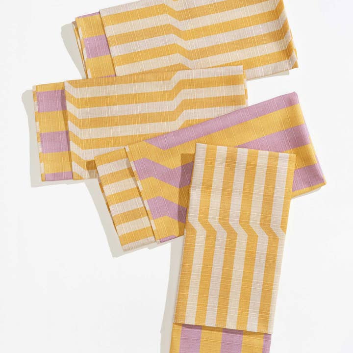 Tortuga Forma - Wholesale Dinner & cloth napkin - Dinner Napkin Double Sided Stripe Mariposa1