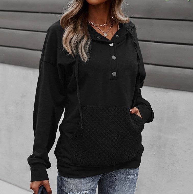 Tickled Teal - Wholesale Hoodie - Women's - Quilted Pocket Hoodie10