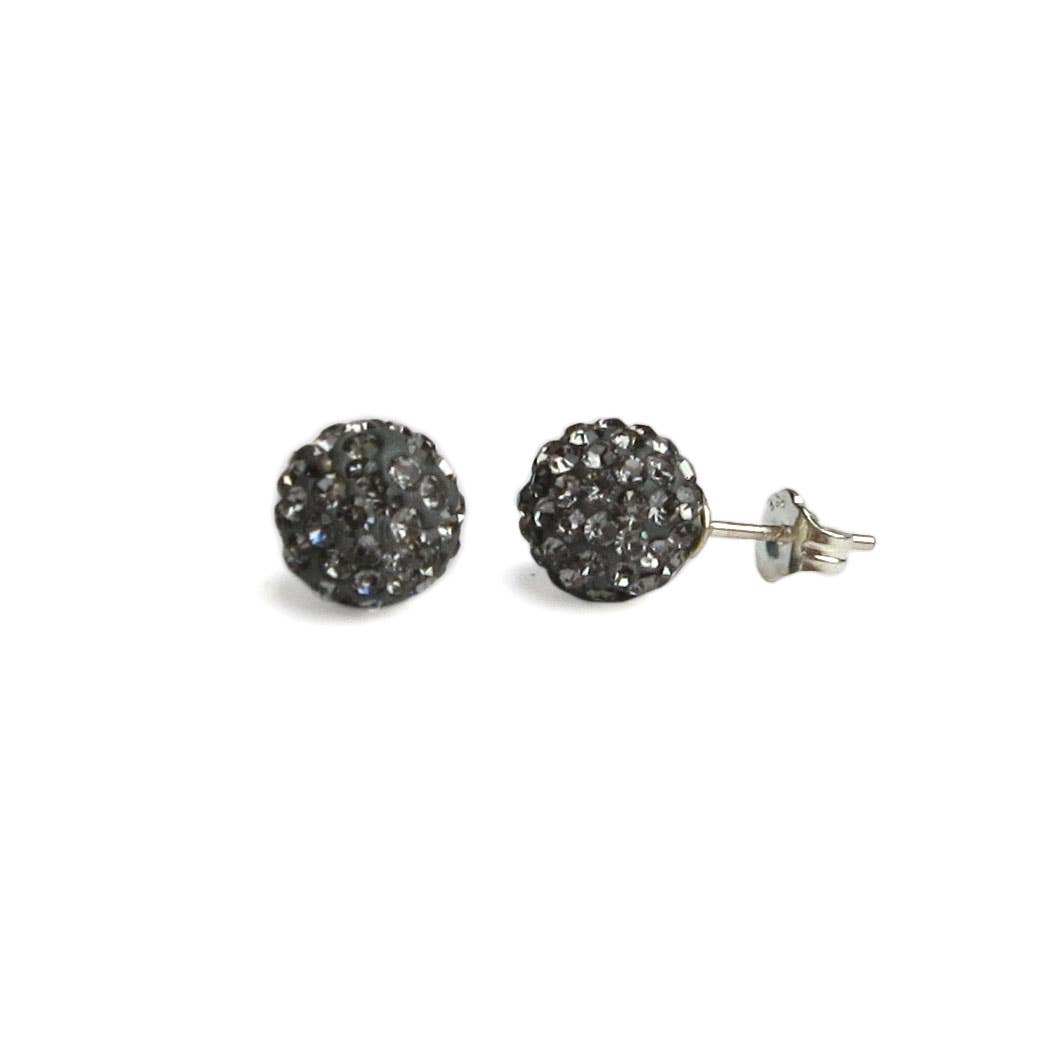 Viv & Ingrid - Wholesale Stud/Post Earrings - Set of 10 8mm Glitterball Posts on Metallic Circle Cards4