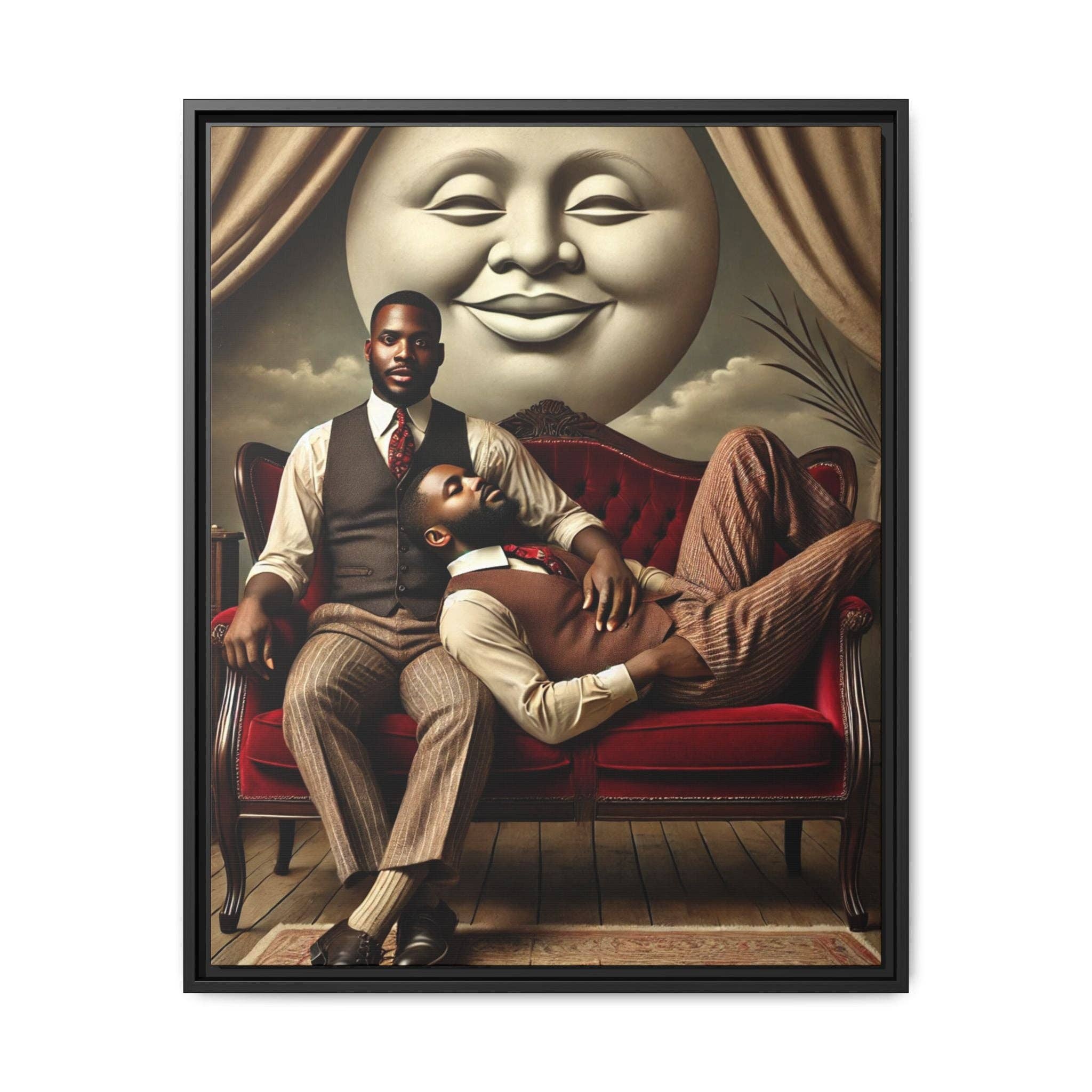 Walt & Pete - Wholesale Art Print - Missing Art Studies - Man In The Moon 0066