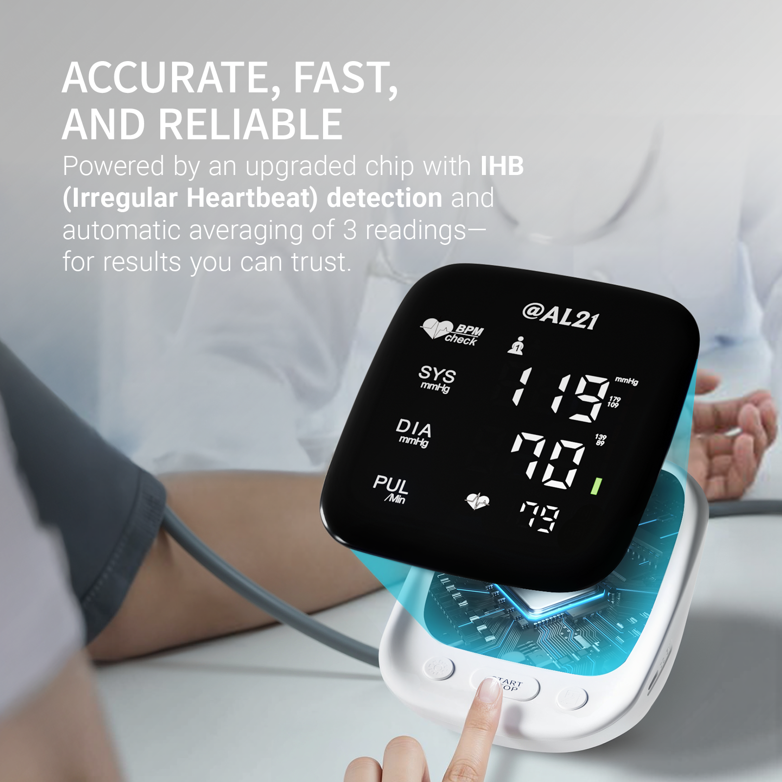 CorDx - Wholesale Health/Detox Tea - AL21 Blood Pressure Monitor for Home Use – LED Display2