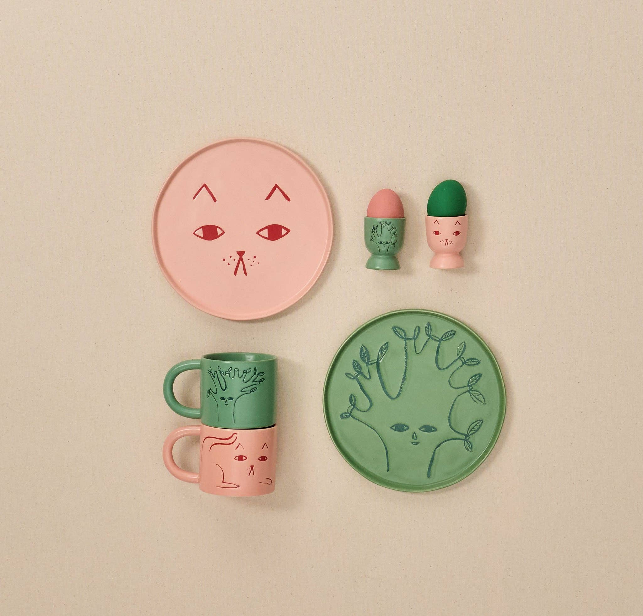 Donna Wilson - Wholesale Borden - Sidetablet kattenbordje in candyroze3