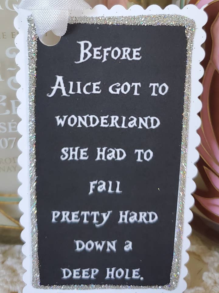 Gift Tag Before Alice Got To Wonderland for wholesale by Little Heart Designs