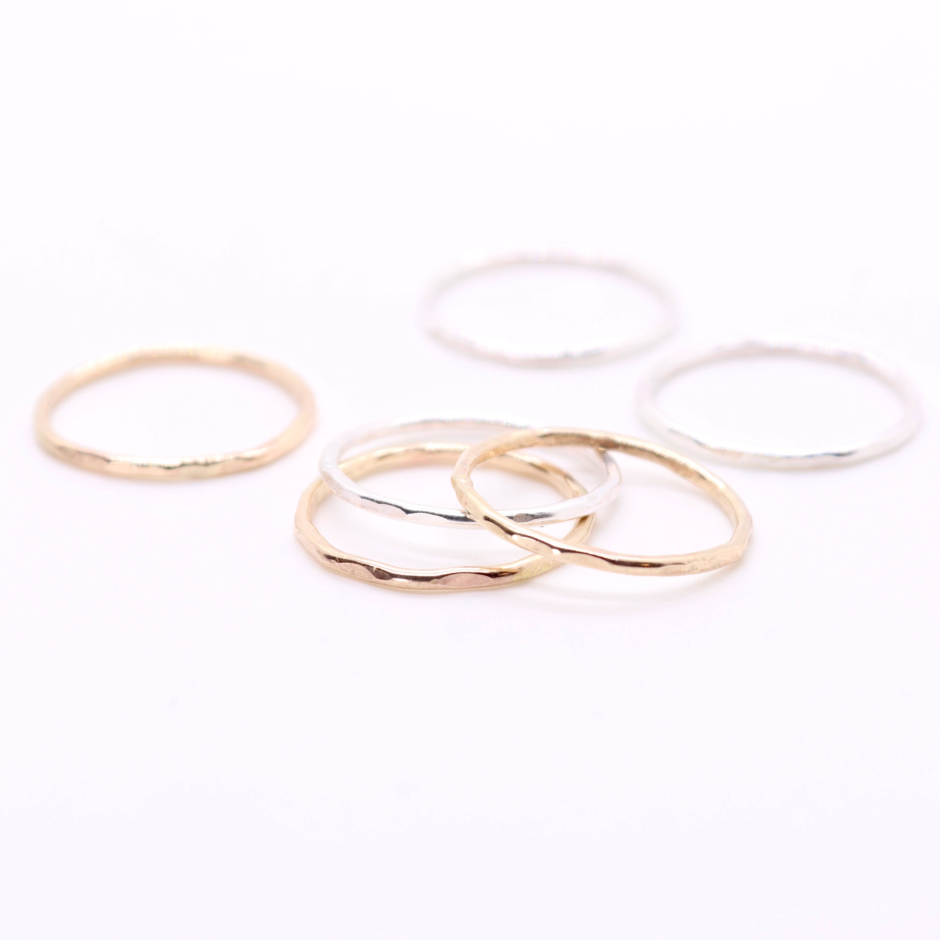 Esme - Wholesale Band/Stacked Ring - Stacking Rings in Silver and Gold1