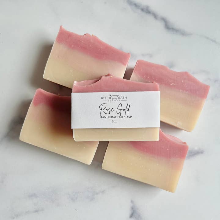 Rose Gold | Artisan Soap for wholesale by Kechi Bath Company