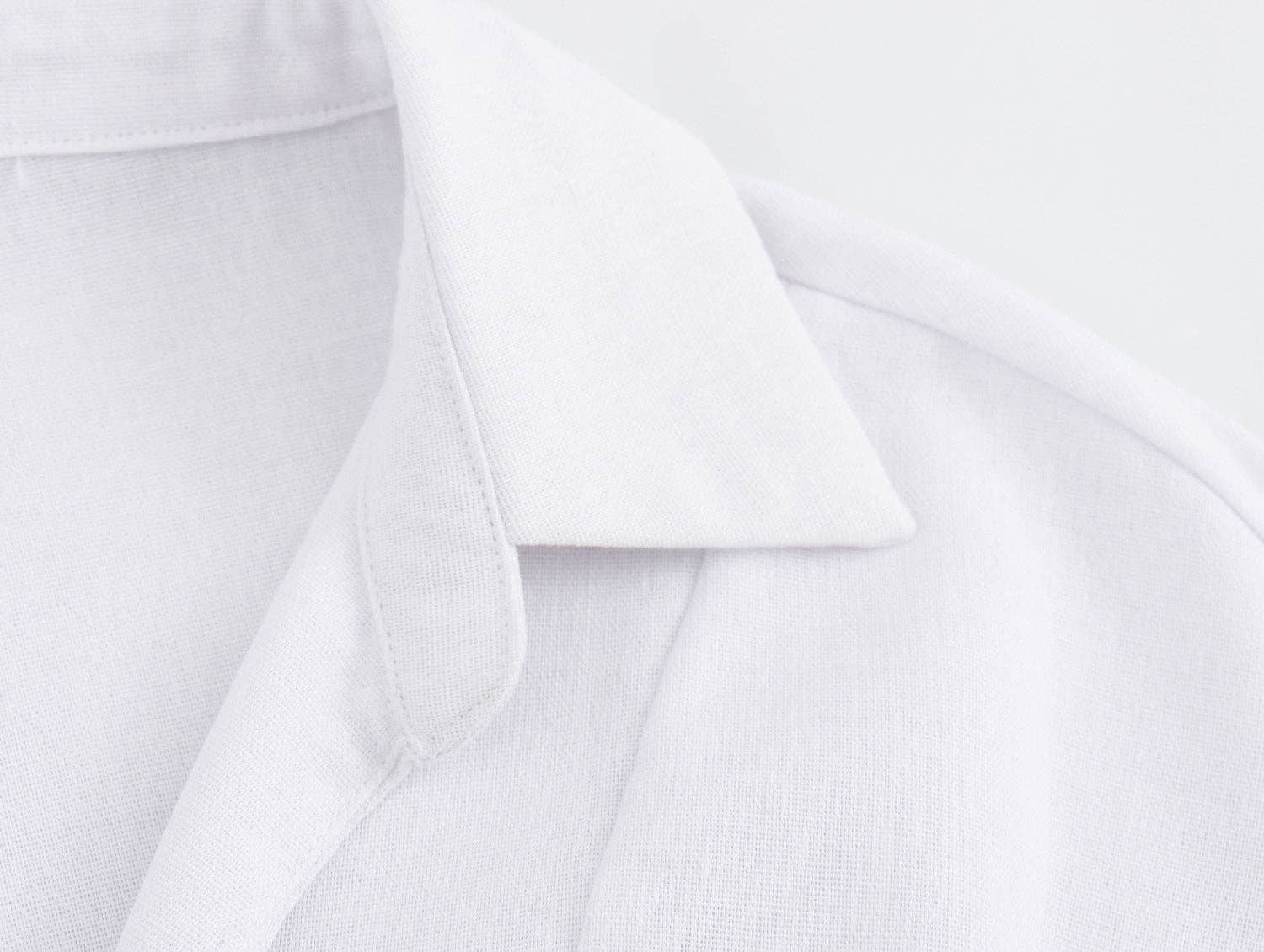 Marayn – wholesale Dress – Women's – Spring Linen Blend Midi Shirt Dress Chic Global Style12