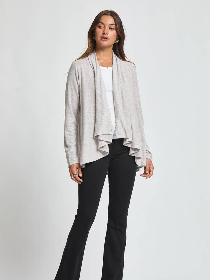 PLUS SIZE 2-in-1 Multiwear Soft Sweater/Cardigan for wholesale by Dear Scarlett