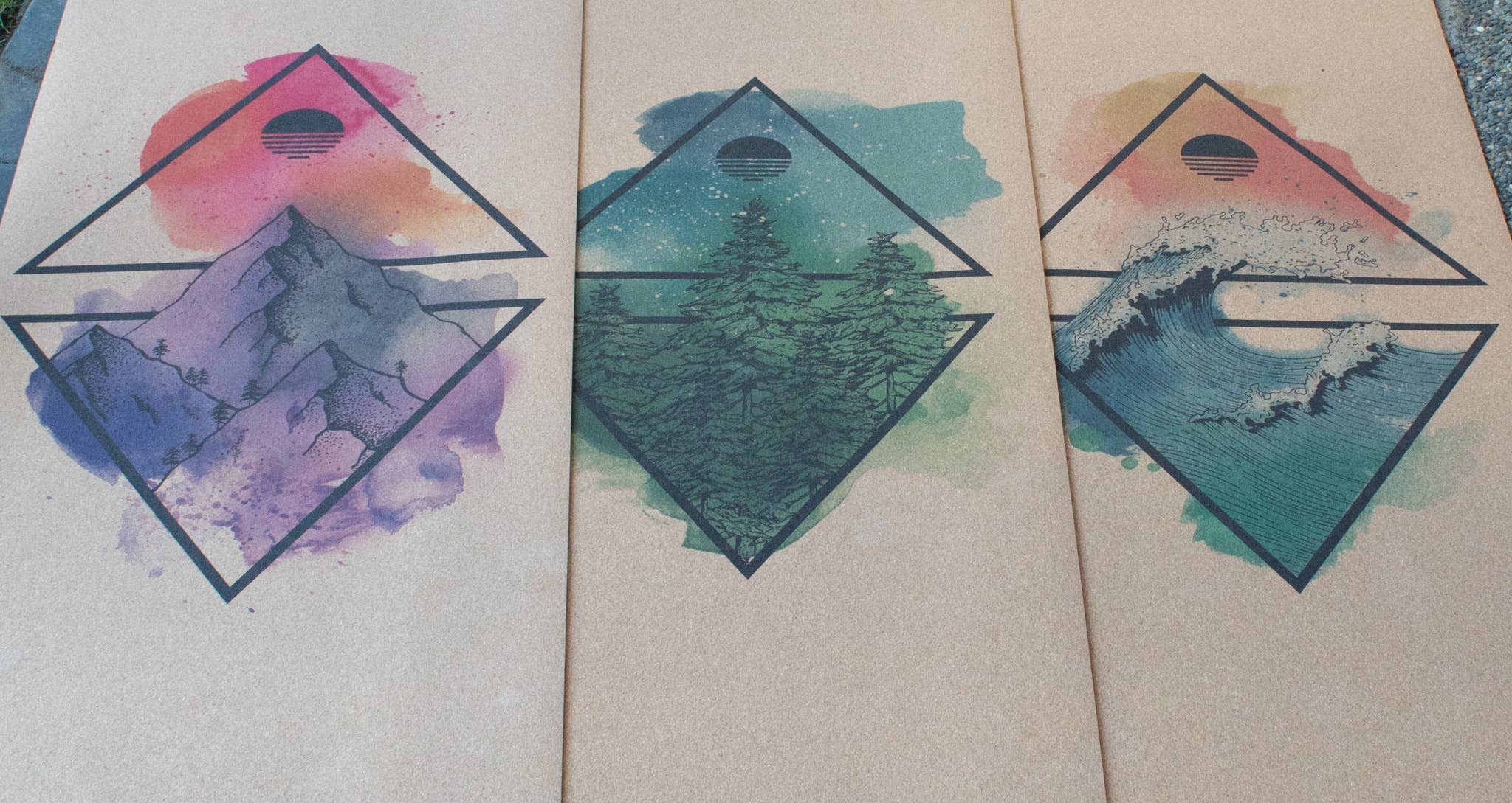 genYOUine - Wholesale Yoga Mat - Cork Yoga Mat - Coloured Forest5