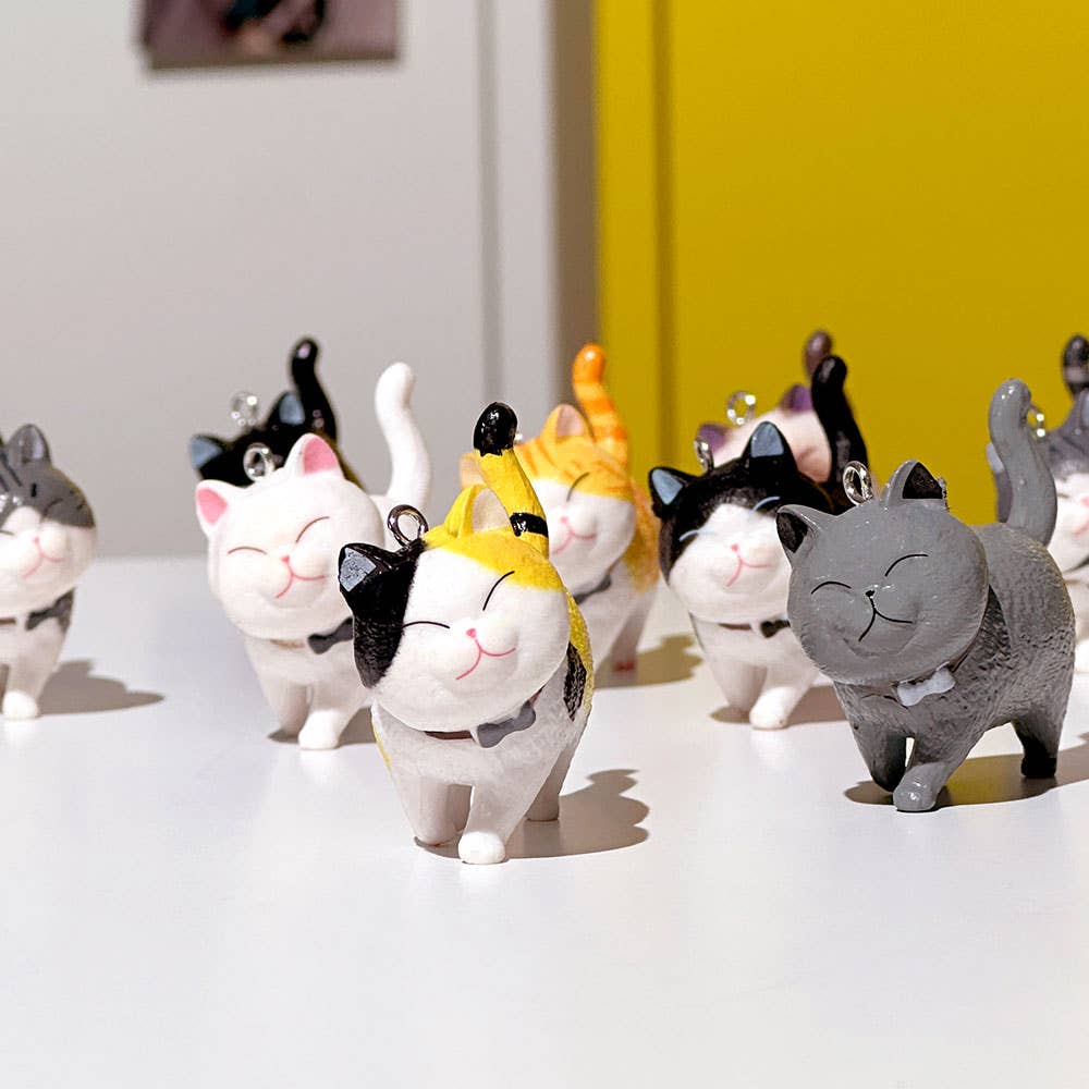 K-Wonderland - Wholesale Keychain - Unisex - Best Friend Cat Figure Collectable Keyring Random Box1