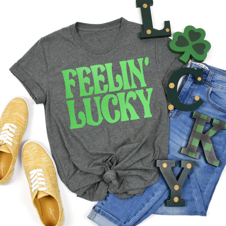 Metallic Feelin' Lucky per la vendita all'ingrosso da parte di Sunfire Tees