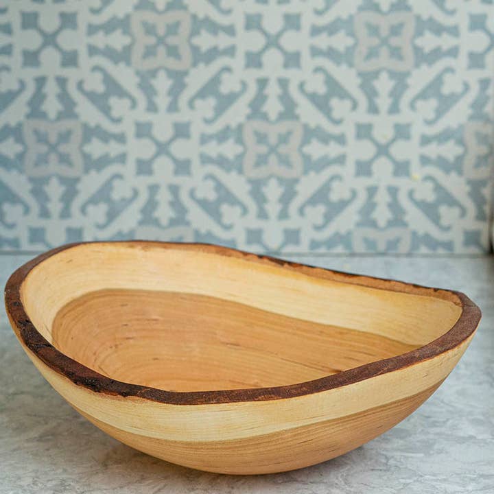 Petermans Boards and Bowls Inc. - Wholesale Serve Bowl - 10" CHERRY OVAL BOWL