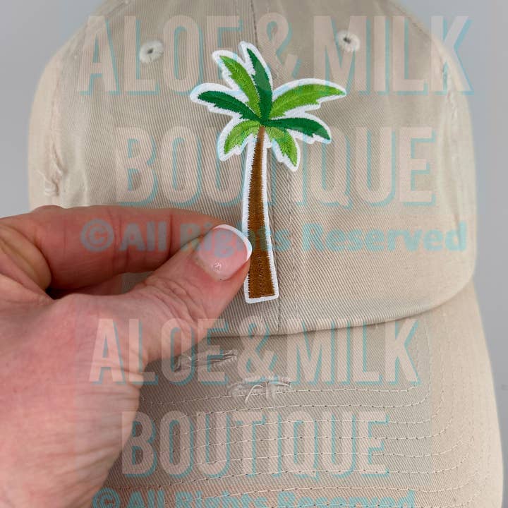 Aloe and Milk Boutique - Wholesale Patch - Palm Tree Patch, beach patches, pool party, hawaii, summer3