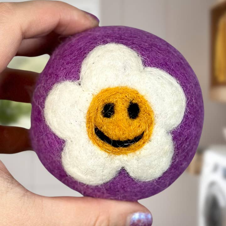 Organic Wool Dryer Balls--In Bloom Purple for wholesale by Porter Lee's
