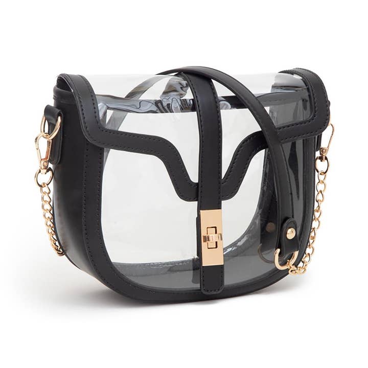 Embellish Your Life - Wholesale Crossbody Bag - Women's - Transparent Stadium Large Crossbody Bag0