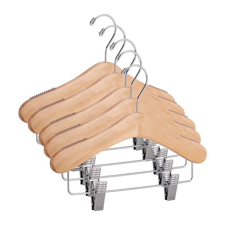 Store Supply Warehouse - Wholesale Clothes Hangers - 12" Wood Children's Skirt and Pants Hangers - Case of 503