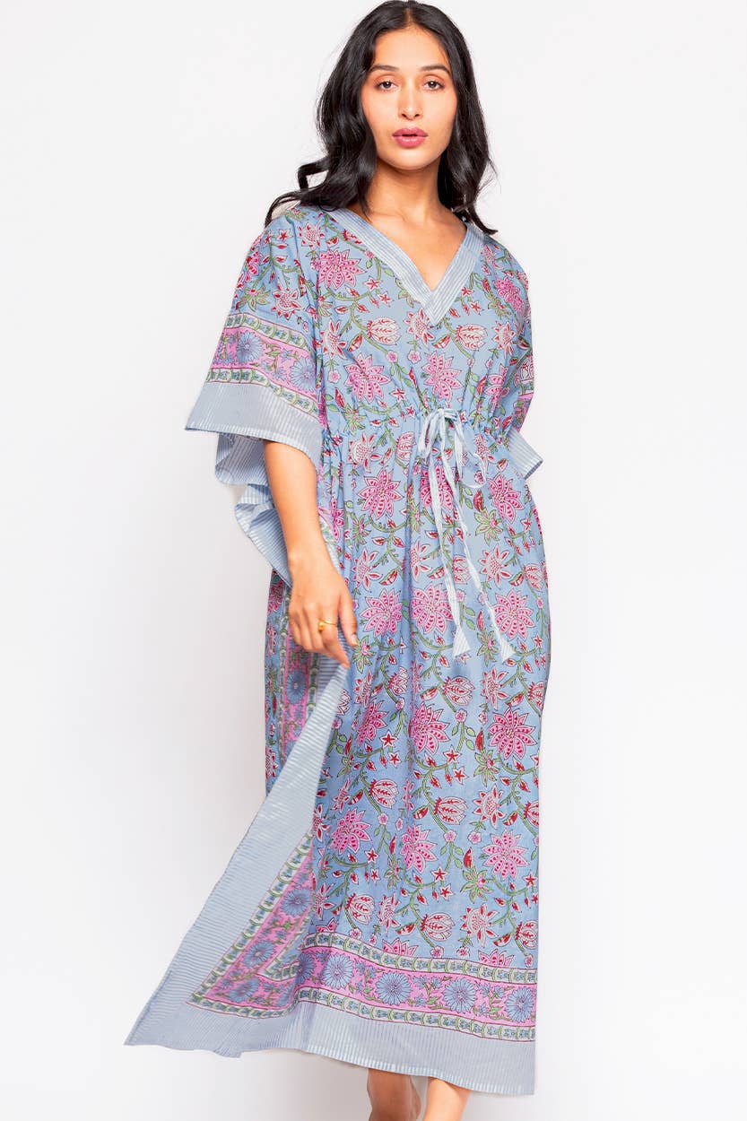 Sevya Handmade - Wholesale Kaftan - Women's - Anjali Block Print Caftans 6