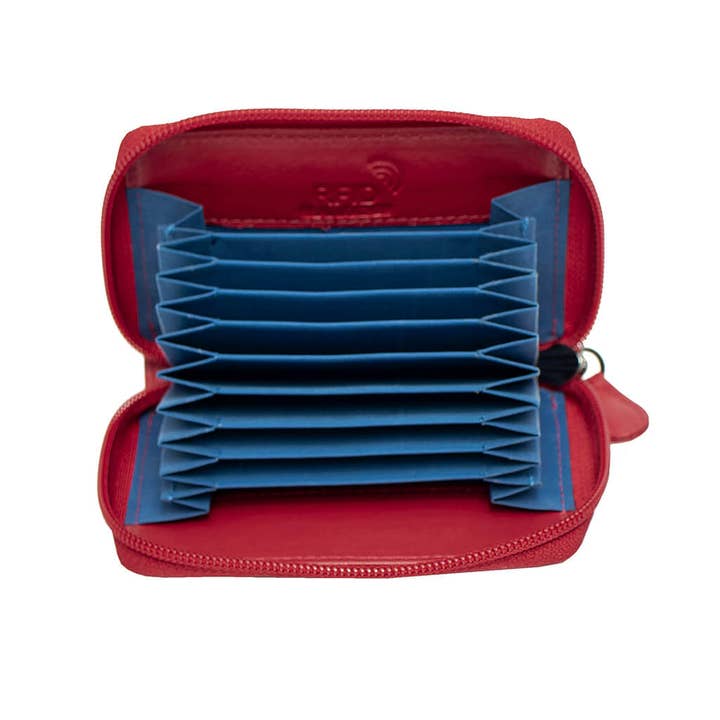 PRIMEHIDE - Wholesale Card Holder - Unisex - Concertina Leather RFID Credit Card Holder - 78047