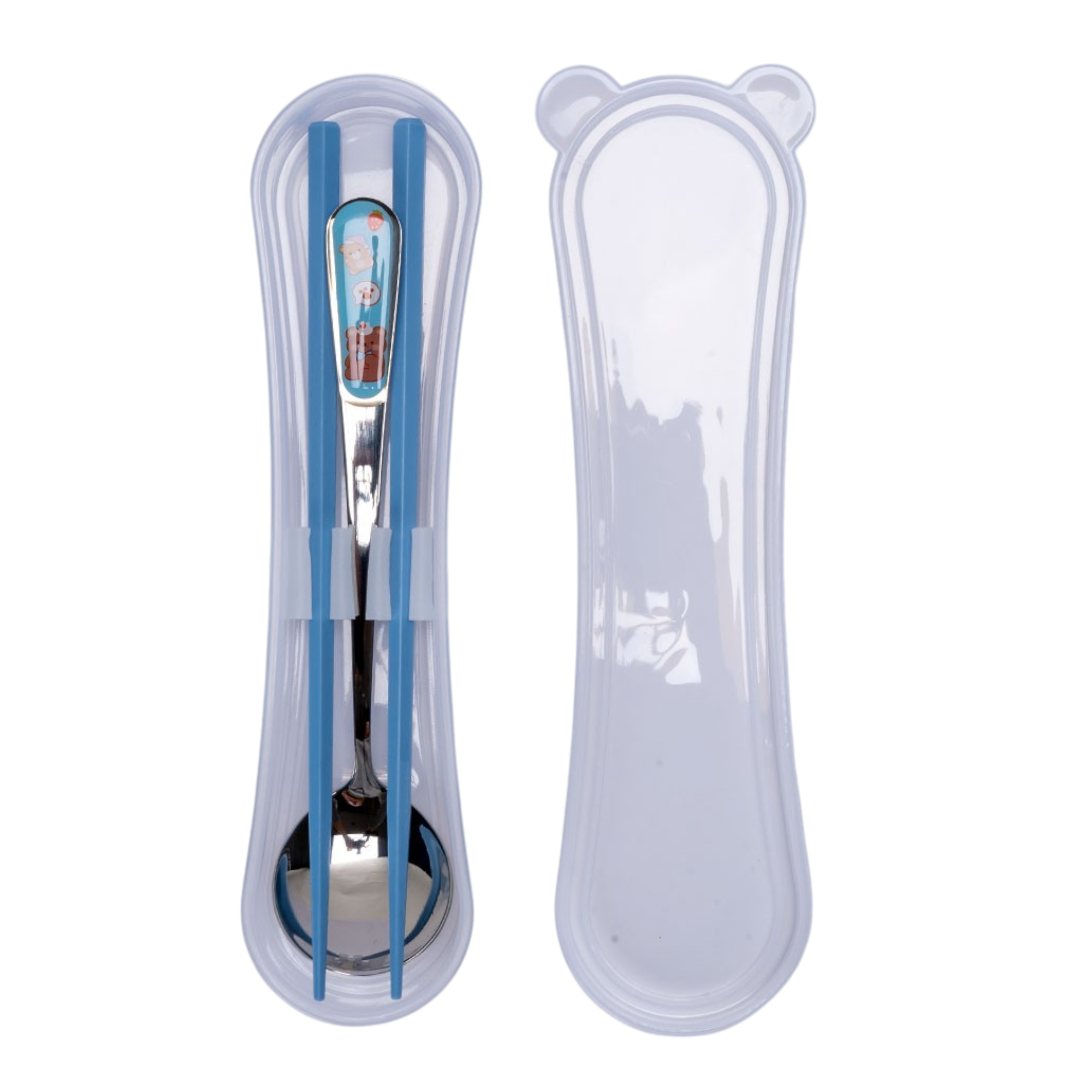 Urban Tokyo - Wholesale Chopsticks - Chopsticks and Spoon with Portable Travel Case Reusable Set Bear (1/240)0
